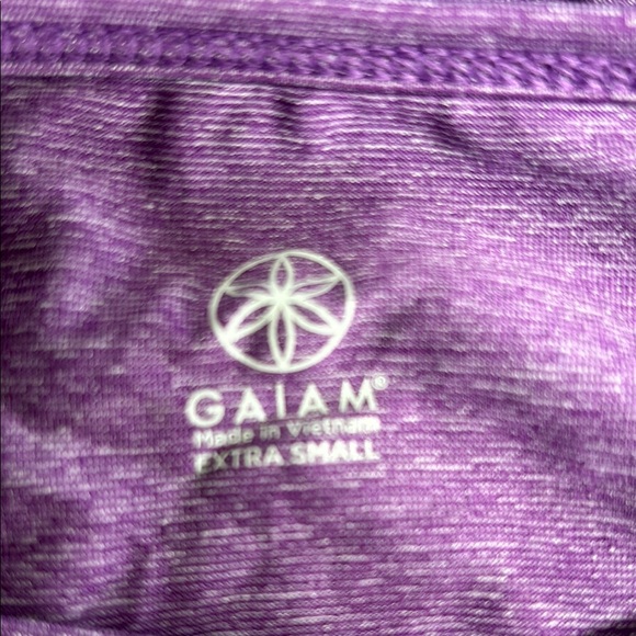 Women's Purple Long Sleeve Top, GAIAM, XS - Picture 7 of 9